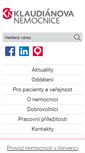 Mobile Screenshot of klaudianovanemocnice.cz